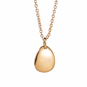 EFVA ATTLING - Mini Rose Petal Necklace GULDPLÄTERAT SILVER