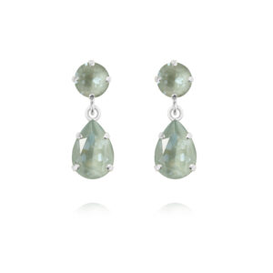 CS - MINI DROP EARRINGS RHODIUM AGAVE IGNITE