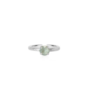 CS - NATTI RING RHODIUM AGAVE IGNITE