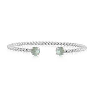 CS - MINI TWISTED BRACELET RHODIUM AGAVE IGNITE