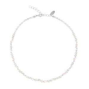 CS - ALELIA NECKLACE RHODIUM CRYSTAL