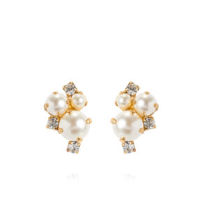 CS - MOLLY EARRINGS GOLD PEARL / CRYSTAL