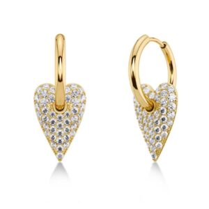 EDBLAD - Amore Sparkle Hoops L Gold
