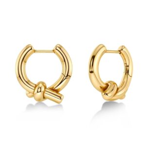 EDBLAD - Novel Knot Hoops L Gold