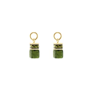 COEUR DE LION - Charm (Paar) Green-Gold