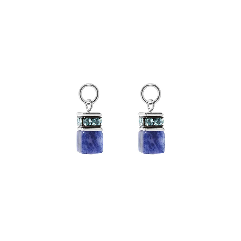 COEUR DE LION - Charm (Paar) Blue-Silver