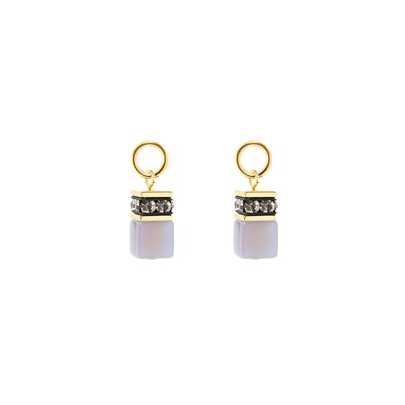 COEUR DE LION - Charm (Paar) Grey-Gold