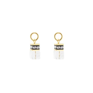 COEUR DE LION - Charm (Paar) Crystal-Gold
