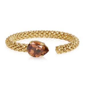 CS - CLASSIC ROPE BRACELET GOLD ReC LIGHT SMOKED TOPAZ