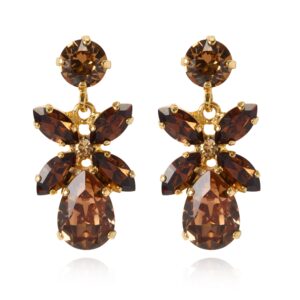 CS - MINI DIONE EARRINGSGOLD ReC TOPAZ COMBO