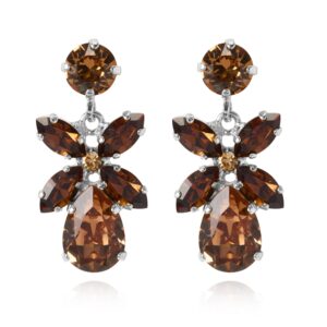 CS - MINI DIONE EARRINGSRHODIUM ReC TOPAZ COMBO
