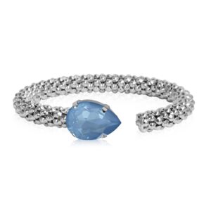 CS - CLASSIC ROPE BRACELET RHODIUM DENIM IGNITE