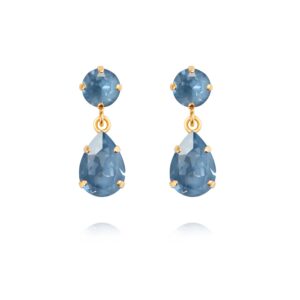 CS - MINI DROP EARRINGS GOLD DENIM IGNITE
