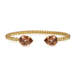 CS - MINI DROP BRACELET GOLD ReC LIGHT SMOKED TOPAZ