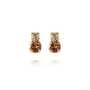 CS - LEAH EARRINGS GOLD ReC TOPAZ COMBO