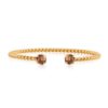 CS - MINI TWISTED BRACELET GOLD ReC LIGHT SMOKED TOPAZ