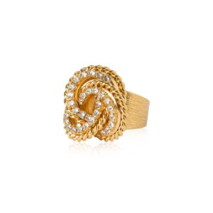 CS - JULIETTE RING GOLD CRYSTAL