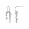 GEORG JENSEN - WEFT EARRING 663E SILVER DOUBLE SHORT - Bild 2