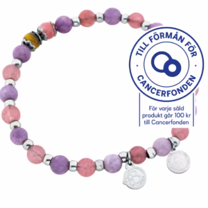 By billgren - Armband Cancer Band for Life Rosa