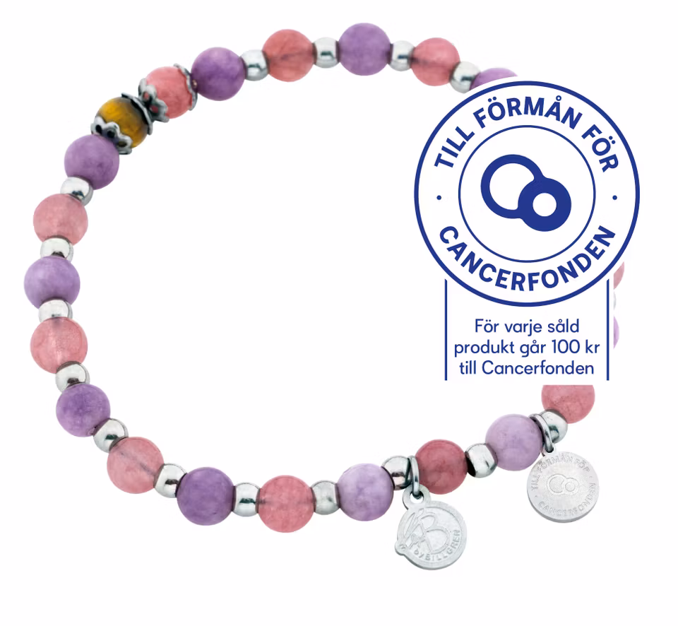 By billgren - Armband Cancer Band for Life Rosa