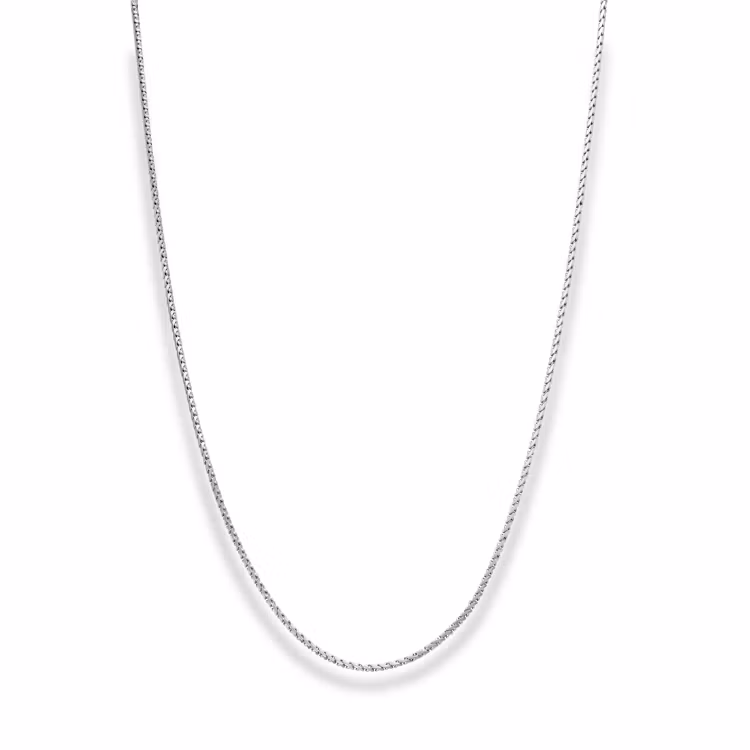 NOBEL - Silverhalsband 50+5cm