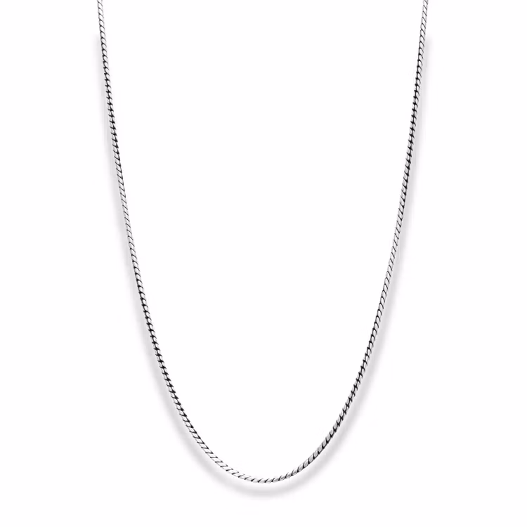 NOBEL - Silverhalsband 50+5cm