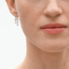 GEORG JENSEN - WEFT EARRING 663E SILVER DOUBLE SHORT - Bild 3