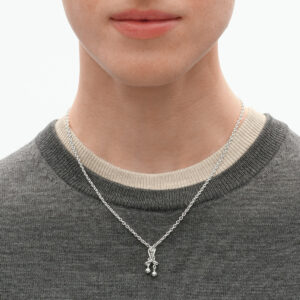 Alternative view of GEORG JENSEN - WEFT PENDANT 663E SILVER SMALL