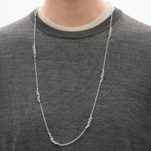 Alternative view of GEORG JENSEN - WEFT SAUTOIR 663G SILVER 90 CM