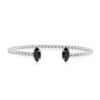 CAROLINE SVEDBOM - PETITE NAVETTE BRACELET RHODIUM JET