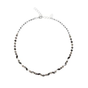 CAROLINE SVEDBOM - ALELIA NECKLACE RHODIUM JET COMBO