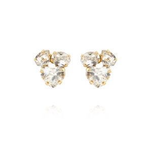CAROLINE SVEDBOM - AMOUR EARRINGS GOLD CRYSTAL