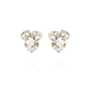 CAROLINE SVEDBOM - AMOUR EARRINGS RHODIUM CRYSTAL