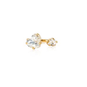 CAROLINE SVEDBOM - AMOUR RING GOLD CRYSTAL