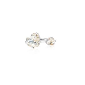 CAROLINE SVEDBOM - AMOUR RING RHODIUM CRYSTAL