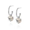 CAROLINE SVEDBOM - AMOUR LOOPS RHODIUM CRYSTAL
