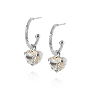 CAROLINE SVEDBOM - AMOUR LOOPS RHODIUM CRYSTAL