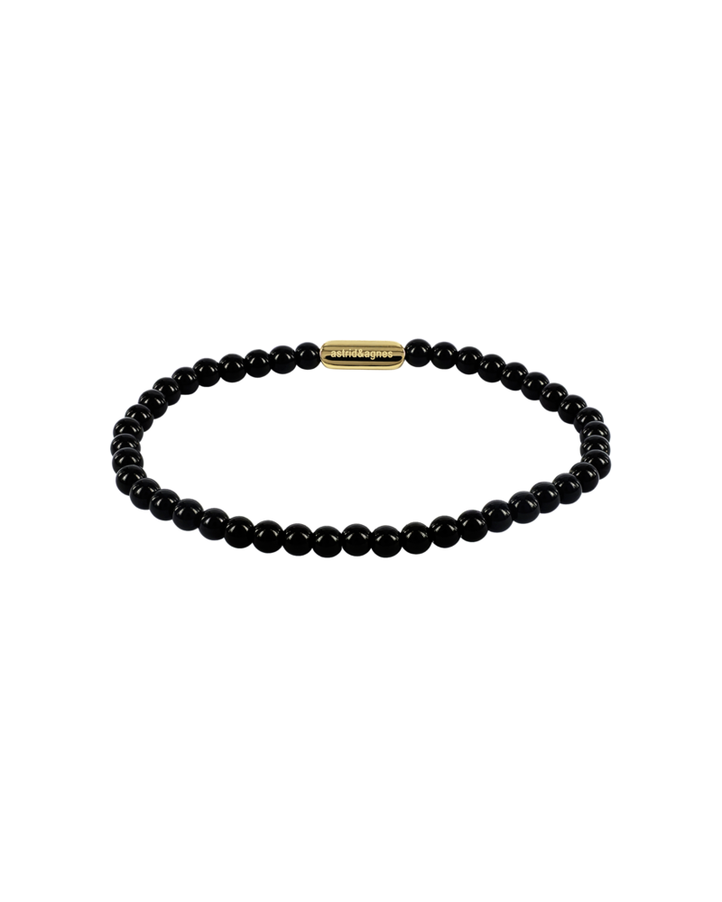 astrid&agnes - GINA 4mm Armband Black