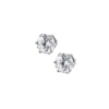 astrid&agnes - JULIE Stud 10mm Örhängen Steel/White