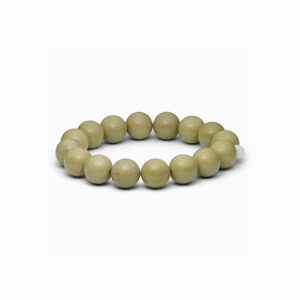SOï - Chunky Green Alashan Agate Stretch Bracelet