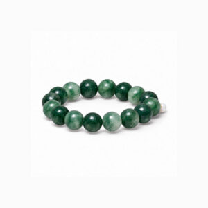 SOï - Chunky Green Moss Agate Stretch Bracelet